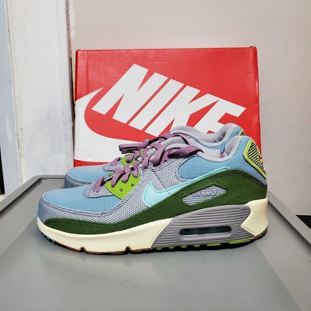 Nike Air Max 90 SE1 GS Sz 6Y Sneakers Shoes Multicolor Unisex(DQ4016 400) New